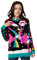 Unisex Herren Strickjacke mit hässlichem Weihnachtspulli, gestrickt Santa Rocks Funny Ugly Pullover für Herren