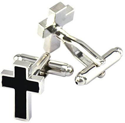Manschettenknöpfe Unendlich, Silber Manschettenknöpfe Unendlich Kreuz Emaille Smoking Manschettenknöpfe Geschenk