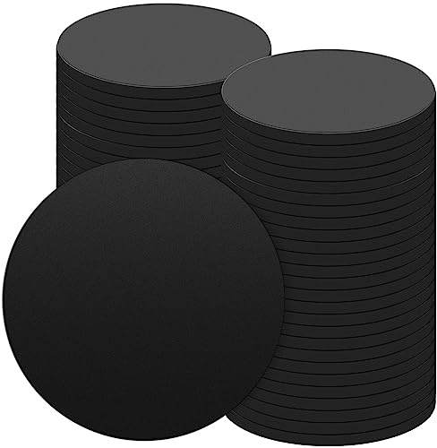 Haull 50 Stück Billardtischbein-Scheiben 7,6 cm Durchmesser Gummi Pool Tisch Nivellierer Billardtisch Unterlegscheiben Billardtisch Fußpolster (0,5 cm dick)