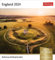Sehnsuchtskalender England - Kalender 2024 - Harenberg-Verlag - Postkartenkalender mit 53 heraustrennbaren Postkarten - 16 cm x 17,5 cm