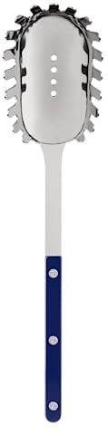 SABRE PARIS - Cucchiaio da spaghetti 26 cm - Bistrot - Posate da portata - Acciaio inox e nylon - Va in lavastoviglie - Blue Marino