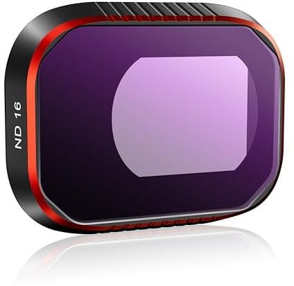 STARTRC Mini 4 Pro ND Filter, Multi Coated ND16 Filter für DJI Mini 4 Pro Zubehör Schutz Drohne Kamera Objektiv(Aluminium Version)