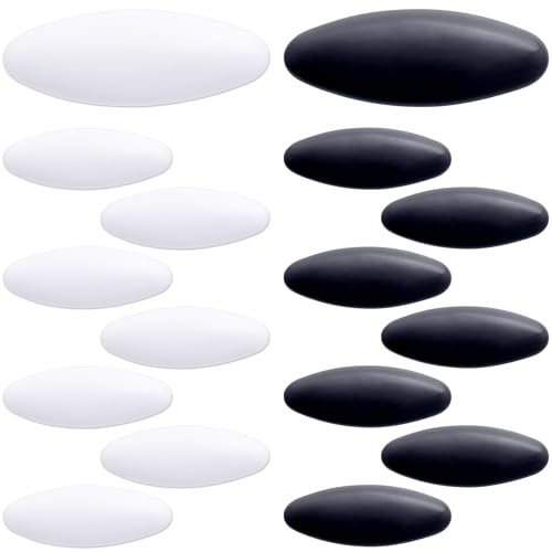 HINZIC Hijab-Nadeln, 2 Boxen, Sicherheitsnadeln, Broschennadeln, Schalnadeln, Sicherheitsverriegelung, Babytuchwindelnadel für Frauen, muslimische Schal, Kleidung, schwarz + weiß, 16 Stück