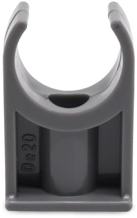 GDFYMI U-Shaped PVC Pipe Clamps 50Pcs Water Plastics Pipe Clamps Hose Hanger Fit for 0.79/20mm OD Pipes, Suport Pex Tubing