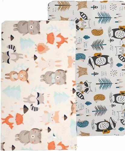 Bio-Spannbettlaken für Kinderbetten - 70x140 Atmungsaktive Jersey Baumwoll Baby Bettlaken, Spannbettlaken für Kinderbettmatratzen und Babybetten