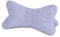 Leseknochen Cord Silber Nackenkissen hellgrau Knochenkissen Nackenrolle Lesekissen Öko-Tex 100 zertifiziert und 60°C waschbar - Kissen für Nacken, Knie oder Bauch zum Lesen oder Relaxen - 38x19x19 cm