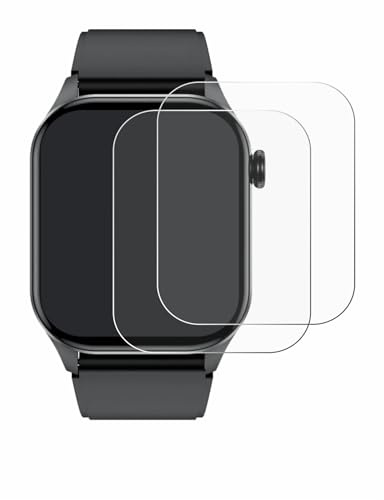 BROTECT Schutzfolie für Smartwatch T98 2.04 | 2 Stück Transparenter Displayschutz Made in Germany Klare Displayschutz-Folie Clear Einfache Montage Case-Friendly