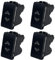 Voltix Set di 2 Interruttori Doppio Pulsante Compatibili con Bticino per Tapparelle Elettriche Interruttore Compatibile con Bticino Living Light e Living International (4 Pezzi Doppio Pulsante)