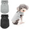 Hundepullover Kleine Hunde, 2Packungen Hundejacke Winter Hundemantel Für Kleine Hunde, Hundemantel Fleece mit D-Ringen Hundejacke Winter Für Innen- und Außenkleidung (Schwarz, grau) (L)