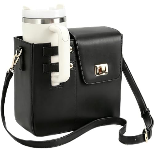 Stanley Outdoor Portable Crossbody Cup Aufbewahrungstasche mit Geldbörse, Crossbody Tasche für Stanley Bottle