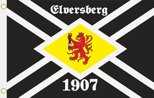 U24 Flagge Fahne Elversberg 1907 Hissflagge 90 x 150 cm