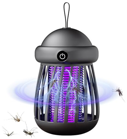Insektenvernichter Elektrisch Fliegenfalle 2 in 1 Mückenvernichter Lampe Mückenlampe Camping mit LED-Licht und USB Elektrische Fliegenfalle für Schlafzimmer, Wohnzimmer Büro, Küche und Camping (A)