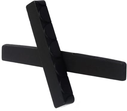 Ebenholz Gitarrensattel für 6-saitige Akustikgitarre Schwarz | 1 Satz, Steg und Einleger, Standardintonation und Standardleistung für Klassische Gitarre