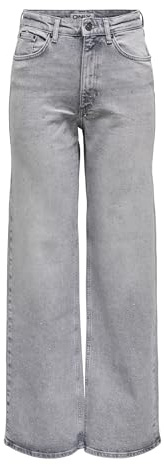 ONLY Female Jeans mit weitem Bein ONLJUICY Hohe Taille Weiter Beinschnitt Jeans