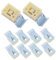 Mikikit 10 Piezas Clips de Fijación para Fregadero Cocina Instalación Rápida sin Perforación Soporte Resistente para Lavabo Hardware de Cocina Durable