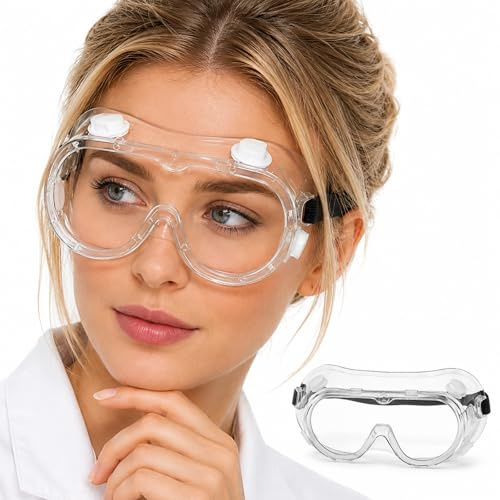 YESHLiky Adjustable Eyelash and Eyebrow Protector Shower Goggle Shield for Eyelash Extensions, Microblading Aftercare, Cataract Surgerys Recovery, Glasses-Friendly, Anti-Fog Safety Goggle
