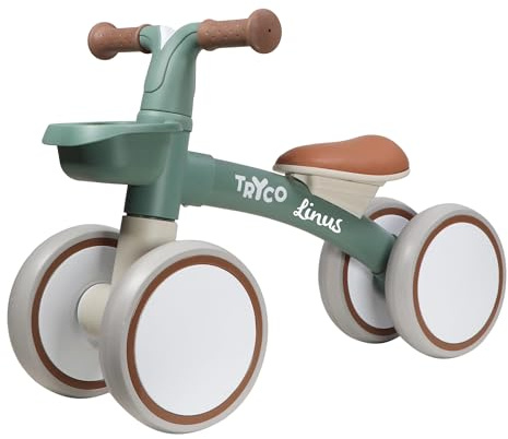 Mainely Lauflernrad Tryco First Bike Luna – Personalisierbar mit Namen – Kinderlaufrad aus Holz – Ab 2 Jahren – Balance Bike mit Namen