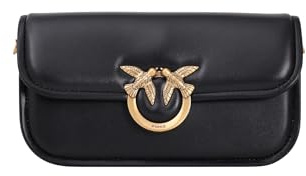 PINKO Love Bag Box Small black gold bag, Schwarz , Einheitsgröße