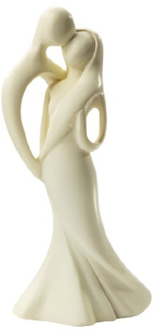 Hochzeitspaar II moderne creme 10 cm Tortenfigur
