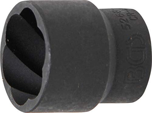 BGS 5268-24 | Llave de vaso de perfil en espiral / extractor de tornillos | entrada 12,5 mm (1/2) | 24 mm