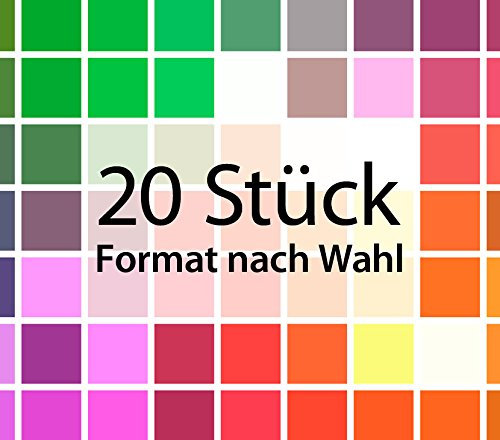 Wandora G074 Wandtattoo Fliesenaufkleber Fliesendekor 20 Stück dunkelgrau (BxH) 15 x 22,5 cm