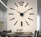FAS1 Moderne DIY Große Wanduhr Big Armbanduhr Aufkleber 3D Aufkleber Spiegel Effekt Acryl Wanduhr Home Office Abnehmbarer Dekoration (Akku Nicht Enthalten) Schwarz