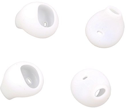 ALXCD Ear Gels Tips for Galaxy Ear Buds, 2 Pair Soft Comfortable White Silicone Replacement Ear Tips for Samsung Galaxy Earphone S6edge/ S7/ S7edge G930F G935F EG920 Level U Bluetooth Earphone