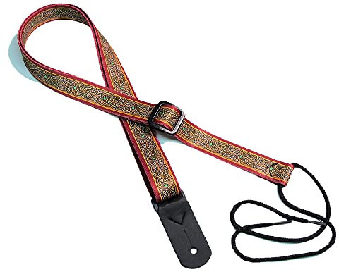 Legacystraps 1” Mandolin Ukulele Guitar Strap in Celtic Pride Design with 1 end tab