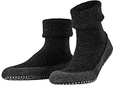 FALKE Herren Stoppersocken Cosyshoe M Hp Wolle rutschhemmende Noppen 1 Paar, Grau Anthracite Melange 3080, 43/44 EU