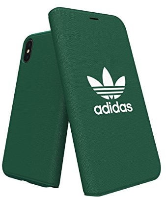 adidas Originals Designed for iPhone X Case, iPhone XS Case, Booklet Cover - Green