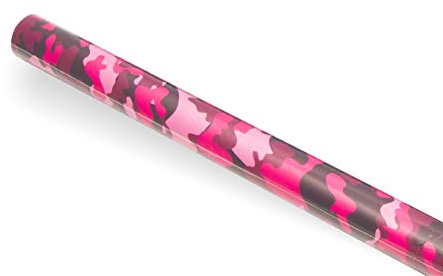 Geschenkpapier Camouflage Rosa Militär groß (70 x 100 cm) für Bastelarbeiten, thematische Verpackungen und originelle Dekoration