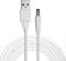 Liwinting 2m Cable USB a DC, 5V Cable de Corriente DC, 5.5 x 2.1mm Cable DC Convertidor Jack Macho Barril de Carga de Alimentación para Luces de Tira Led, Cámara etc. - Blanco
