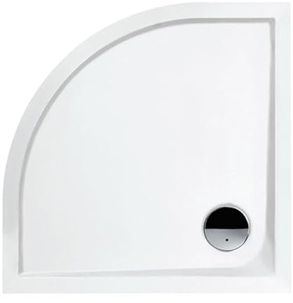 Receveur de douche extra plat - Slam - Leda - Quart de rond - 90 x 90 cm - Blanc - À poser