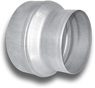 K-TECH-PRO Réducteur de rainure enroulée - Raccord symétrique - Diamètre : 100 mm - Raccord Ø 80 mm