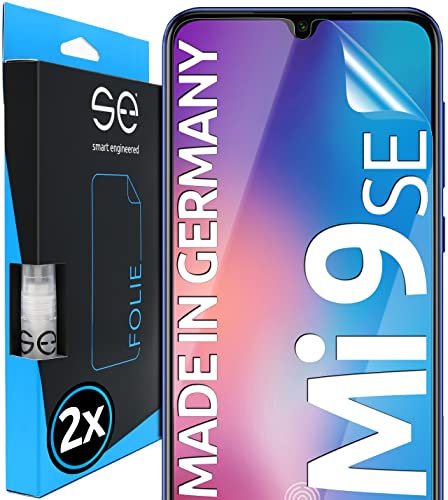 2x se® Protector 3D Transparente para Xiaomi Mi 9 SE, Autorreparable, Compatible con Huellas y FaceID, Instalación sin Burbujas, Ultranítido, Resistente a Golpes y Arañazos, Matériau TPU
