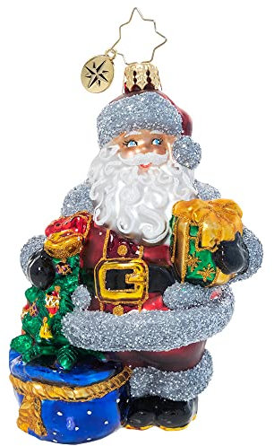 Christopher Radko Handgefertigte europäische Weihnachtsdekoration aus Glas, schimmernd mit Überraschungen