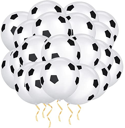 Ainiv Fußball Ballons, 20 Stück Luftballon, Einschulung Deko, Schulanfang Luftballon,Schuleinführung Deko, Luftballons Dekoration Fußball Folienballon für Party Deko Geburtstag Kindergeburtstag Jungen