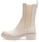 Guess Stivali Chelsea Ibbie da donna, Crema argento., 36 EU