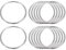 sourcing map 12 Stück O Ringe Edelstahl 304 Metallringe, 60 mm Außendurchm. 3 mm Dicke Geschweißter O-Ring für Befestigung Schrauben Haken Campinggürtel Hundeleinen Taschen Paracord Zubehör