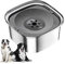 Unipampa Wassernapf für Hunde 3L, Hundenapf Auslaufsicher Grosse Hunde, Edelstahl, Futternapf, Trinknapf Wasserspender, Anti-Schwapp Fressnapf Hund Unterwegs, langsamer Trinknapf für Hunde und Katzen