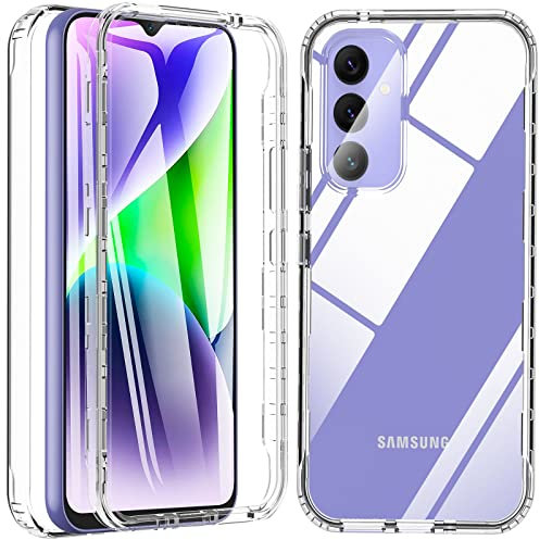 BESINPO Coque pour Samsung Galaxy A54 5G, 360 Full Body Double Face Coque Antichoc Housse Protection D'écran Integrale, Antirayures Solide Etui TPU Bumper Case - Transparent