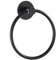 GERUIKE Toalleros de Baño Sin Taladro de Aro - Toallero de Anilla Adhesivo Baño - Toallero Pared Redondo Pequeño para Baño y Cocina - Accesorios Baño Acero Inoxidable Porta Toallas Baño Negro Mate