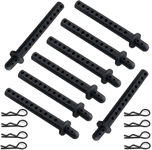 8-Pack 68mm RC-Auto Karosseriepfosten Kunststoff-Halterungen Kompatibel mit 1/10 4WD Fernsteuerung Auto Off-Road Buggy Truck