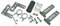 LUTH Premium Profi Parts Kit de montage de porte compatible avec Bosch 00165737 pour porte de meuble décorative façade en bois sur lave-vaisselle