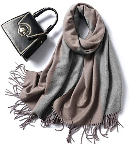 KARFRI Frauen Schal Mode Winter Kaschmir Schals Dame Schals Wraps Dicke Warme Weiche Bandana Weibliche Foulard Decke (Farbe: H) (HA)