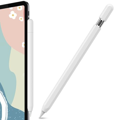 AHASTYLE Silikon Hülle für Apple Pencil USB-C Apple Pencil Hülle Ultra Dünn Apple Pencil USB-C Case Abdeckung Kompatibel mit Apple Pencil USB-C (Weiß)