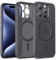 ESR for iPhone 15 Pro Case, Compatible with MagSafe, Military-Grade Protection, Resists Yellowing and Scratches, Magnetic Phone Case for iPhone 15 Pro, Zero Series, Frosted Black
