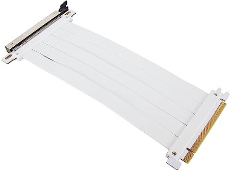 ASHATA Riser-Kabel PCIe 4.0 X16, EMI-abgeschirmtes, Ultraflexibles Kabel, Kompatibel mit Gen 4 GPUs, Wie RTX4090 RTX4080 RTX4070, RDNA 3 GPU, RX 7900 XT, 7800 XT, 7700 XT Usw (40cm)