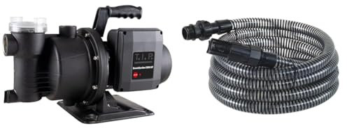 T.I.P. Smarte Gartenpumpe 5.000 l/h SmartGarden 5000 KF + T.I.P. Saugschlauch - Ansaugschlauchgarnitur 4 m