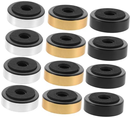 WATIIFUFU 12stücke Lautsprecherfüße Isolation Pads Für Verstärker Und Turntables Anti-vibrationsmatten Für Heimstudios Und Theater